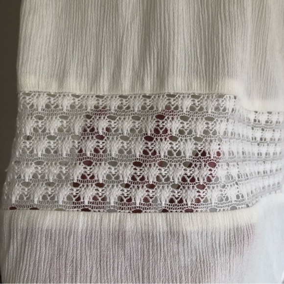 Fortune Swimwear Prim Paneled Crochet Midi Dress Ivory - Picture 6 of 7